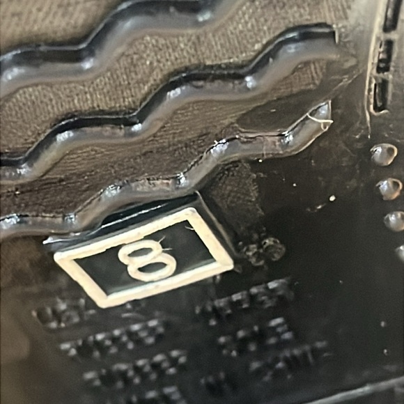 Nomad Red and Blue Heeled rubber rain Boots with Intricate Design size 8 - Picture 10 of 10